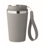 Gobelet isotherme en acier inoxydable avec sangle de transport, 350ml couleur gris foncé