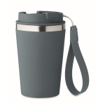 Gobelet isotherme en acier inoxydable avec sangle de transport, 350ml couleur noir mat