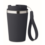 Gobelet isotherme en acier inoxydable avec sangle de transport, 350ml couleur bleu marine