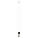 Porte-badge rétractable avec porte-clés et ouvre-bouteille couleur noir troisième vue