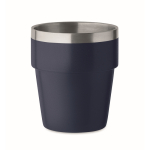 Gobelet empilable en acier inoxydable recyclé, 250ml couleur bleu marine