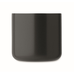 Tasse en acier inoxydable recyclé avec poignée en bois, 350ml couleur noir quatrième vue