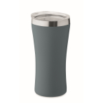Gobelet isotherme en acier inoxydable recyclé avec couvercle, 160ml couleur noir mat