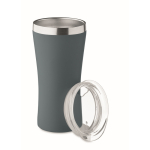 Gobelet isotherme en acier inoxydable recyclé avec couvercle, 160ml couleur noir mat deuxième vue