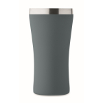 Gobelet isotherme en acier inoxydable recyclé avec couvercle, 160ml couleur noir mat sixième vue
