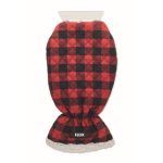 Grattoir à glace avec revêtement en gant doublé de sherpa couleur rouge vue principale