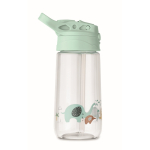 Gourde pour enfant en tritan avec paille, anti-fuite, 450ml couleur vert menthe sixième vue