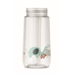 Gourde pour enfant en tritan avec paille, anti-fuite, 450ml couleur vert menthe