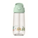 Gourde pour enfant en tritan avec paille, anti-fuite, 450ml couleur vert menthe huitième vue