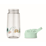 Gourde pour enfant en tritan avec paille, anti-fuite, 450ml couleur vert menthe dixième vue