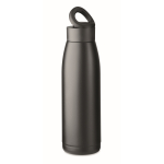 Gourde isotherme en acier inoxydable recyclé, 400ml couleur noir deuxième vue