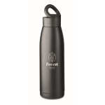 Gourde isotherme en acier inoxydable recyclé, 400ml couleur noir deuxième vue principale