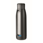Gourde isotherme en acier inoxydable recyclé, 400ml couleur noir neuvième vue