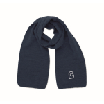 Écharpe extensible en polyester recyclé, couleurs classiques couleur bleu vue principale