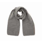 Écharpe extensible en polyester recyclé, couleurs classiques couleur blanc/gris
