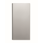 Batterie externe en alu de 8.000 mAh couleur argenté mat troisième vue