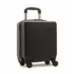 Valise cabine en ABS, 4 roulettes et serrure à combinaison, 14 pouces couleur noir