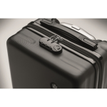 Valise cabine en ABS, 4 roulettes et serrure à combinaison, 14 pouces couleur noir vue principale