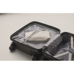 Valise cabine en ABS, 4 roulettes et serrure à combinaison, 14 pouces couleur noir septième vue photographique