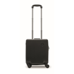 Valise cabine en ABS, 4 roulettes et serrure à combinaison, 14 pouces couleur noir