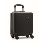 Valise cabine en ABS, 4 roulettes et serrure à combinaison, 14 pouces couleur noir vue principale