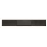 Tapis rectangulaire antidérapant pour bar, en PVC couleur noir quatrième vue