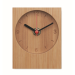Horloge analogique entièrement en bambou, personnalisable couleur bois troisième vue