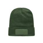 Bonnet unisexe en polyester RPET avec un patch à personnaliser