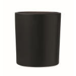 Bougie dans un pot en verre avec des pierres et parfum à la vanille couleur noir quatrième vue