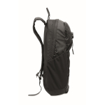 Sac à dos étanche avec bande réfléchissante, 15 pouces couleur noir