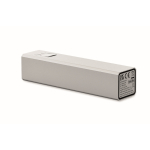 Batterie externe en aluminium recyclé pour smartphone, 2.600 mAh couleur argenté mat deuxième vue