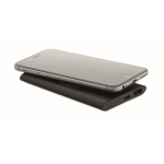 Chargeur sans fil rectangulaire en aluminium recyclé, 5.000 mAh couleur noir deuxième vue