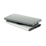 Chargeur sans fil rectangulaire en aluminium recyclé, 5.000 mAh