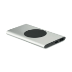 Chargeur sans fil rectangulaire en aluminium recyclé, 5.000 mAh