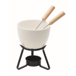 Petit appareil à fondue chocolat pour 2 personnes, 240ml couleur blanc