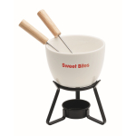 Petit appareil à fondue chocolat pour 2 personnes, 240ml couleur blanc vue principale