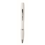 Stylo à bille bleu avec kit de nettoyage pour écouteurs inclus couleur blanc