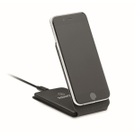 Chargeur sans fil pliable avec support pour téléphone portable 15W couleur noir deuxième vue principale