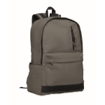 Sac à dos pour ordinateur portable 15 pouces en coton recyclé couleur gris foncé