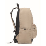 Sac à dos pour ordinateur portable 15 pouces en coton recyclé couleur sable