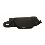 Sac banane en nylon imperméable avec dos aéré couleur noir