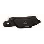 Sac banane en nylon imperméable avec dos aéré couleur noir vue principale