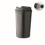 Gobelet isotherme en acier inoxydable 450ml, double paroi et étanche couleur noir
