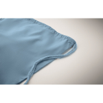 Sac à dos en corde de coton recyclé et RPET 140g/m² couleur noir mat troisième vue photographique