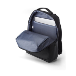 Sac à dos pour ordinateur portable en polyester avec sangle 15 pouces couleur noir quatrième vue