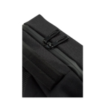 Sac à dos pour ordinateur portable en polyester avec sangle 15 pouces couleur noir huitième vue
