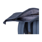 Sac à dos à enroulement pour ordinateur et bretelles rembourrées 15” couleur bleu huitième vue