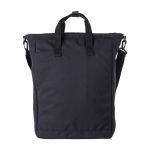 Sac à dos ordinateur portable 15” avec 2 poches à fermeture velcro couleur noir deuxième vue