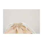 Sac à dos en corde de coton 100% recyclé et cordons naturels, 120 g/m² couleur kaki cinquième vue