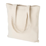 Sac en coton 100% naturel avec anses assorties, 280 g/m² couleur kaki première vue